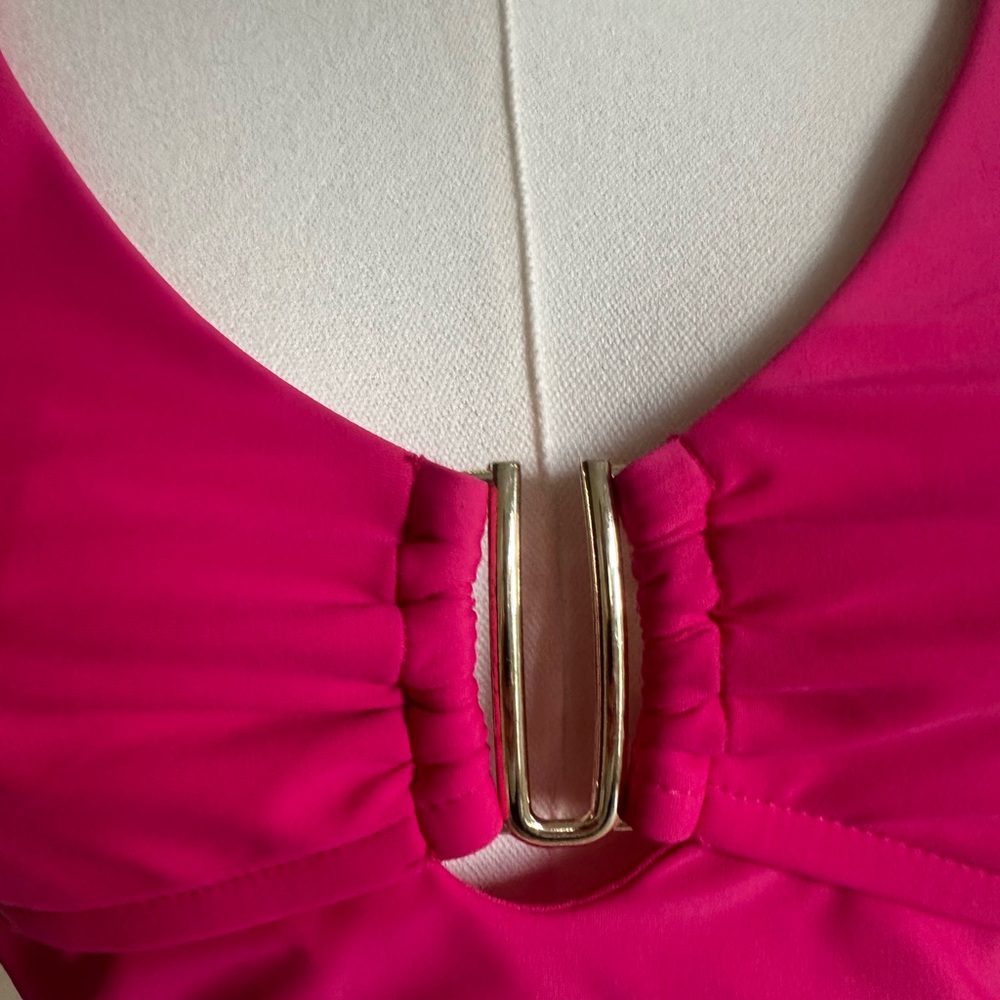 Pink Bikini Swim Top- Large- NWT - Picture 2 of 10